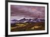 Autumn, aspen trees and Sneffels Range at sunset, Mount Sneffels Wilderness. Colorado-Adam Jones-Framed Photographic Print