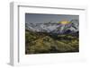 Autumn, aspen trees and Sneffels Range, Uncompahgre National Forest, Colorado-Adam Jones-Framed Photographic Print