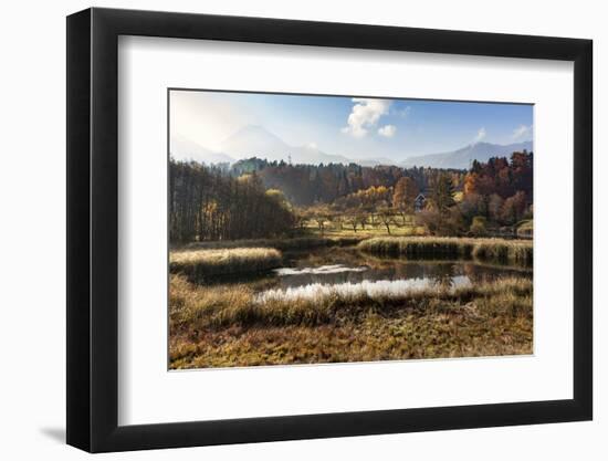 Autumn at Aichwaldsee-Simone Wunderlich-Framed Photographic Print