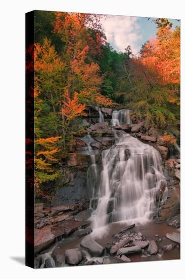 Autumn at Bastion Falls, New York-null-Stretched Canvas