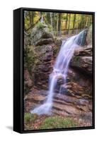 Autumn at Flume Gorge, New Hampshire-Vincent James-Framed Stretched Canvas