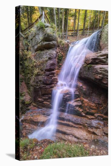 Autumn at Flume Gorge, New Hampshire-Vincent James-Stretched Canvas