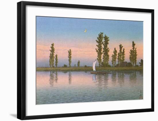 Autumn at Itako-Kawase Hasui-Framed Art Print