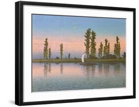 Autumn at Itako-Kawase Hasui-Framed Art Print