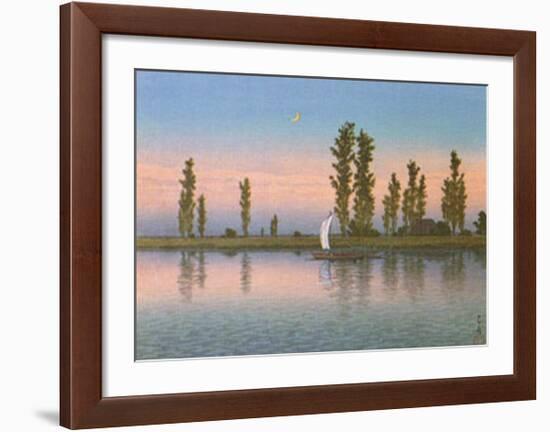 Autumn at Itako-Kawase Hasui-Framed Art Print