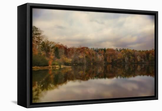 Autumn at Lake Lajoie 1-Jai Johnson-Framed Stretched Canvas