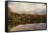 Autumn at Lake Lajoie 1-Jai Johnson-Framed Stretched Canvas