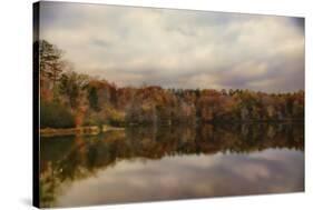 Autumn at Lake Lajoie 1-Jai Johnson-Stretched Canvas