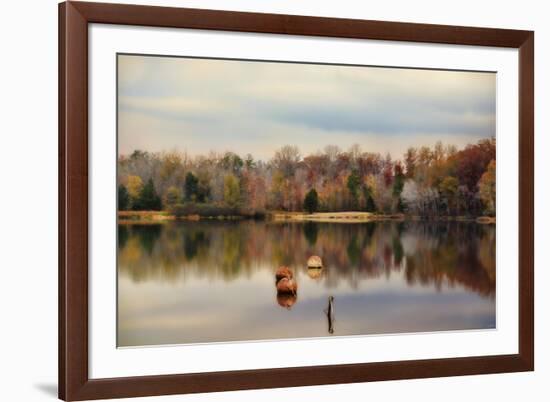 Autumn at Lake Lajoie 3-Jai Johnson-Framed Giclee Print