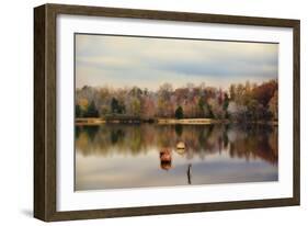 Autumn at Lake Lajoie 3-Jai Johnson-Framed Giclee Print