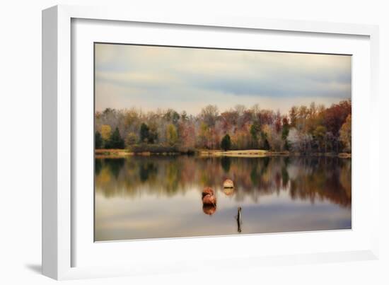 Autumn at Lake Lajoie 3-Jai Johnson-Framed Giclee Print