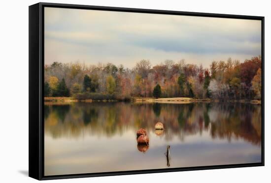 Autumn at Lake Lajoie 3-Jai Johnson-Framed Stretched Canvas