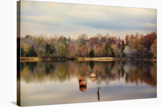 Autumn at Lake Lajoie 3-Jai Johnson-Stretched Canvas