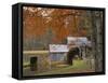 Autumn at Mabry Mill, Blue Ridge Parkway, Virginia, USA-Charles Gurche-Framed Stretched Canvas