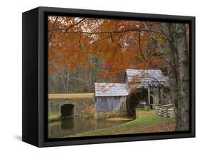 Autumn at Mabry Mill, Blue Ridge Parkway, Virginia, USA-Charles Gurche-Framed Stretched Canvas