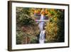 Autumn at Multnomah Falls Wide, Hood River, Columbia River Gorge, Oregon-Vincent James-Framed Photographic Print