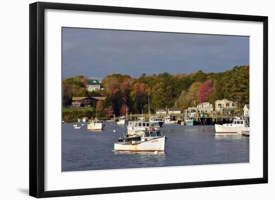 Autumn at New Harbor, Maine, USA-Michel Hersen-Framed Photographic Print