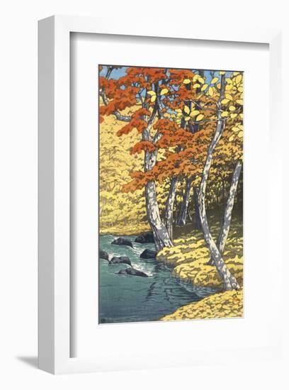 Autumn at Oirase (Oirase no aki), 1933-Kawase Hasui-Framed Art Print