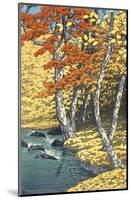 Autumn at Oirase (Oirase no aki), 1933-Kawase Hasui-Mounted Art Print