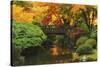 Autumn at Portland Japanese Garden, Portland, Oregon, USA-Michel Hersen-Stretched Canvas