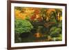 Autumn at Portland Japanese Garden, Portland, Oregon, USA-Michel Hersen-Framed Photographic Print