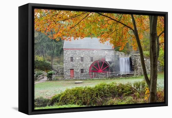 Autumn at the Grist Mill-Michael Blanchette-Framed Stretched Canvas