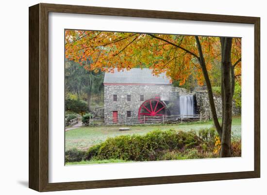 Autumn at the Grist Mill-Michael Blanchette-Framed Photographic Print