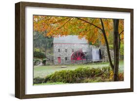 Autumn at the Grist Mill-Michael Blanchette-Framed Photographic Print