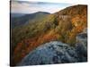 Autumn at White Rocks, Ozark-St. Francis National Forest, Arkansas, USA-Charles Gurche-Stretched Canvas