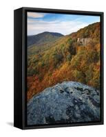 Autumn at White Rocks, Ozark-St. Francis National Forest, Arkansas, USA-Charles Gurche-Framed Stretched Canvas