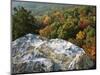 Autumn at White Rocks, Ozark-St. Francis National Forest, Arkansas, USA-Charles Gurche-Mounted Photographic Print