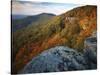 Autumn at White Rocks, Ozark-St. Francis National Forest, Arkansas, USA-Charles Gurche-Stretched Canvas