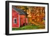 Autumn Barn HDR-Stephen Goodhue-Framed Photographic Print