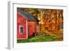 Autumn Barn HDR-Stephen Goodhue-Framed Photographic Print