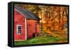 Autumn Barn HDR-Stephen Goodhue-Framed Stretched Canvas