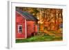 Autumn Barn HDR-Stephen Goodhue-Framed Photographic Print