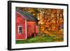 Autumn Barn HDR-Stephen Goodhue-Framed Photographic Print