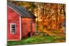 Autumn Barn HDR-Stephen Goodhue-Mounted Photographic Print