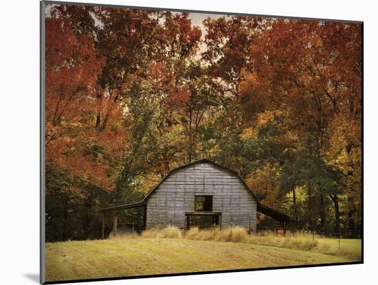 Autumn Barn-Jai Johnson-Mounted Photographic Print