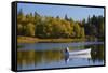 Autumn, Bass Harbor, Mount Desert Island, Maine, USA-Michel Hersen-Framed Stretched Canvas