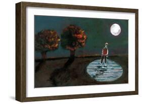 Autumn Becoming Winter, Study for a Night Stroll, 2004-Gigi Sudbury-Framed Giclee Print