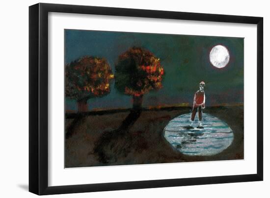 Autumn Becoming Winter, Study for a Night Stroll, 2004-Gigi Sudbury-Framed Giclee Print