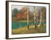 Autumn Birch-null-Framed Art Print