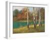 Autumn Birch-null-Framed Art Print