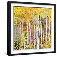 Autumn Birches III-Sharon Pitts-Framed Giclee Print