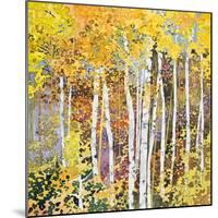 Autumn Birches III-Sharon Pitts-Mounted Giclee Print