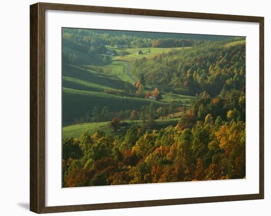 Autumn, Blue Ridge Parkway, Virginia, USA-Charles Gurche-Framed Photographic Print