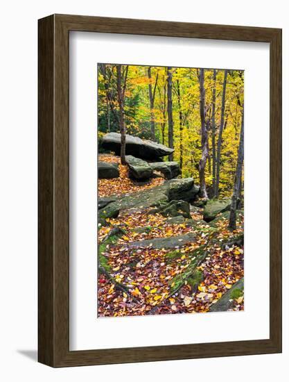 Autumn Boulders-KennethKeifer-Framed Photographic Print