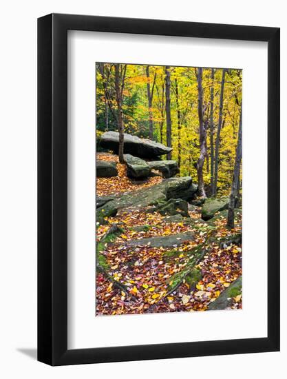 Autumn Boulders-KennethKeifer-Framed Photographic Print