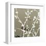 Autumn Branch (tan) (square crop)-Jenny Kraft-Framed Art Print